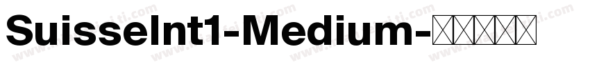 SuisseInt1-Medium字体转换