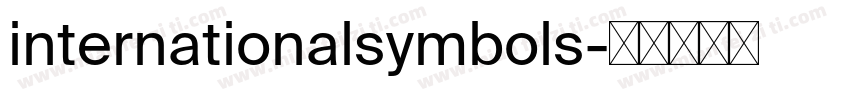 internationalsymbols字体转换
