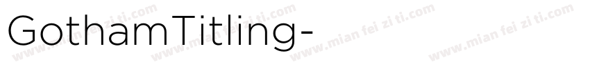 GothamTitling字体转换