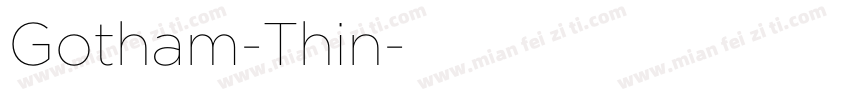 Gotham-Thin字体转换