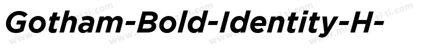 Gotham-Bold-Identity-H字体转换