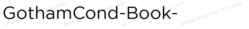 GothamCond-Book字体转换