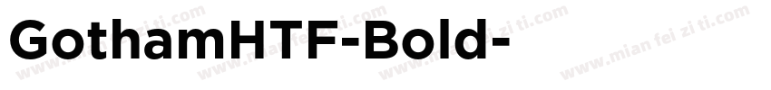 GothamHTF-Bold字体转换