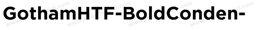 GothamHTF-BoldConden字体转换
