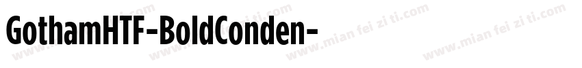 GothamHTF-BoldConden字体转换