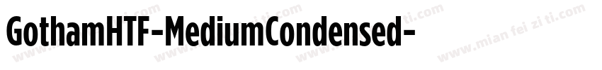 GothamHTF-MediumCondensed字体转换