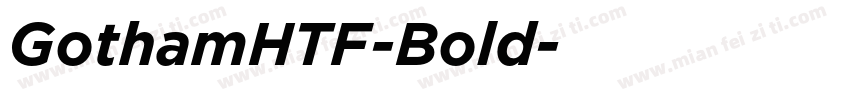 GothamHTF-Bold字体转换