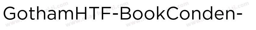 GothamHTF-BookConden字体转换