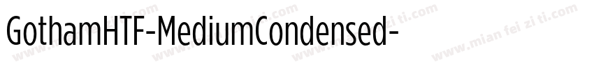 GothamHTF-MediumCondensed字体转换