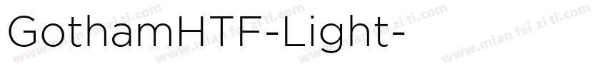 GothamHTF-Light字体转换