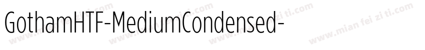 GothamHTF-MediumCondensed字体转换