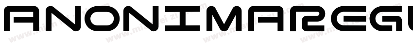 AnonimaRegular字体转换