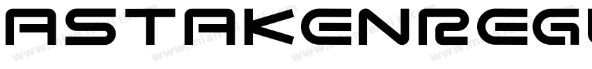 AstakenRegular字体转换