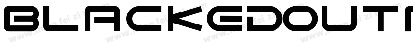 BlackedoutRegular-YaYO字体转换