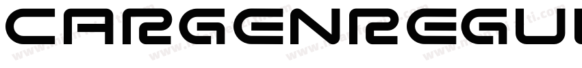 CargenRegular字体转换