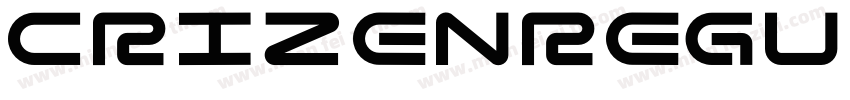 CrizenRegular字体转换