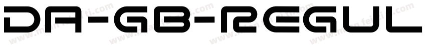 Da-GB-Regular字体转换