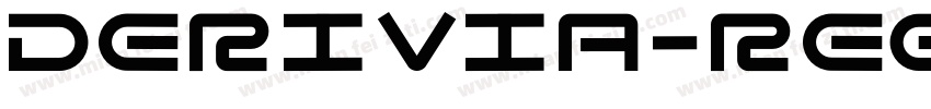 Derivia-Regular字体转换