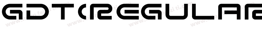 GDT(regular)字体转换