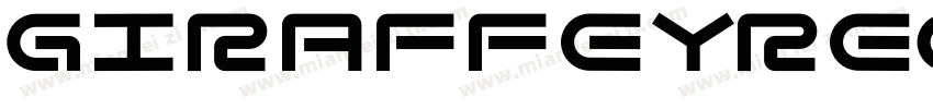 GiraffeyRegular字体转换