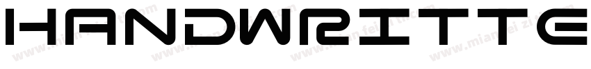 Handwrittening-Regular字体转换