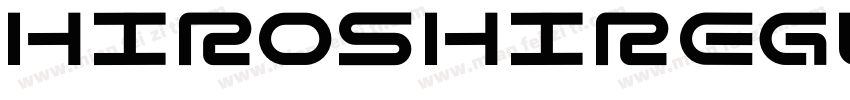 HiroshiRegular字体转换