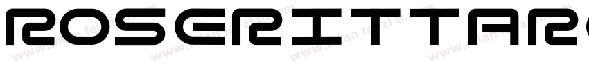 RoserittaRegular字体转换