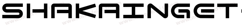 Shakainget-Regular字体转换