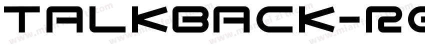 Talkback-Regular字体转换