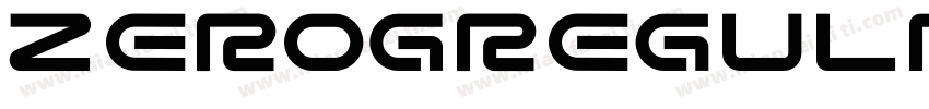 ZeroGRegularRegular字体转换