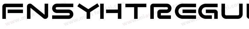 fnsyhtRegular字体转换