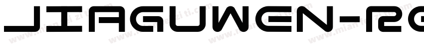 jiaguwen-Regular字体转换