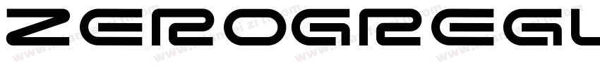 ZeroGRegularRegular字体转换