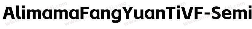 AlimamaFangYuanTiVF-SemiBoldSquare字体转换