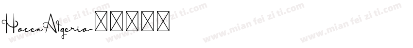 HacenAlgeria字体转换