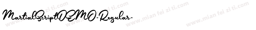 MartialScriptDEMO-Regular字体转换