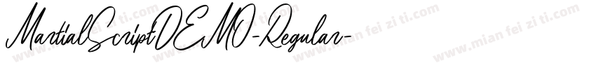 MartialScriptDEMO-Regular字体转换