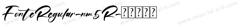 FonteRegular-nm5R字体转换