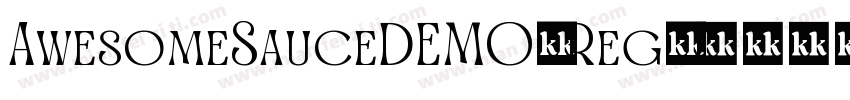AwesomeSauceDEMO-Reg字体转换