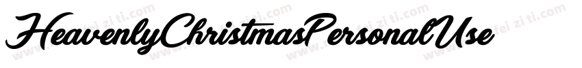 HeavenlyChristmasPersonalUse字体转换