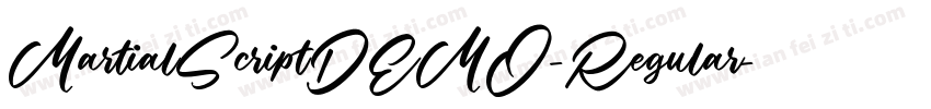 MartialScriptDEMO-Regular字体转换