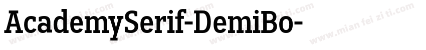 AcademySerif-DemiBo字体转换