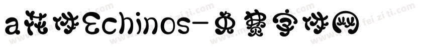 a花体Echinos字体转换