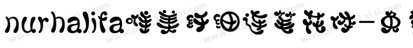 nurhalifa唯美纤细连笔花体字体转换