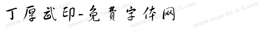 丁厚武印字体转换