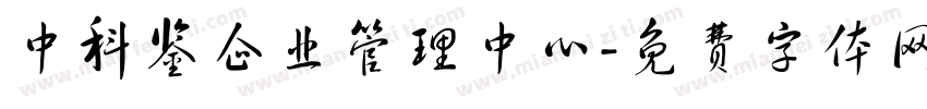 中科鉴企业管理中心字体转换