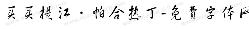 买买提江·帕合热丁字体转换