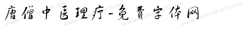 唐僧中医理疗字体转换