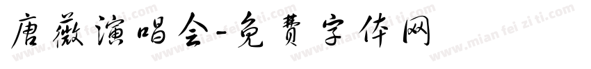 唐薇演唱会字体转换