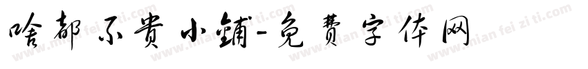啥都不贵小铺字体转换